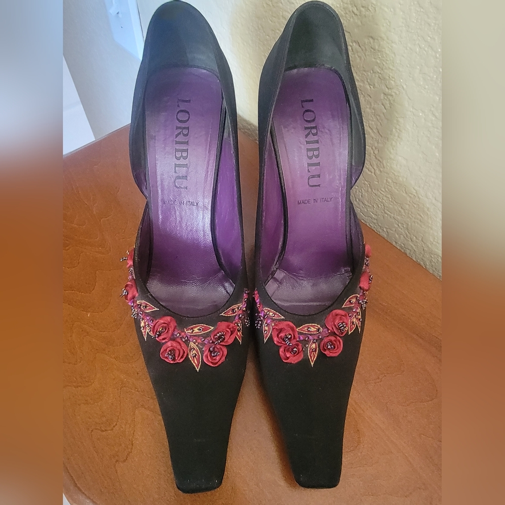 Loriblu Luxury Women Shoes Beaded, Made Im Italy, Size EU 40